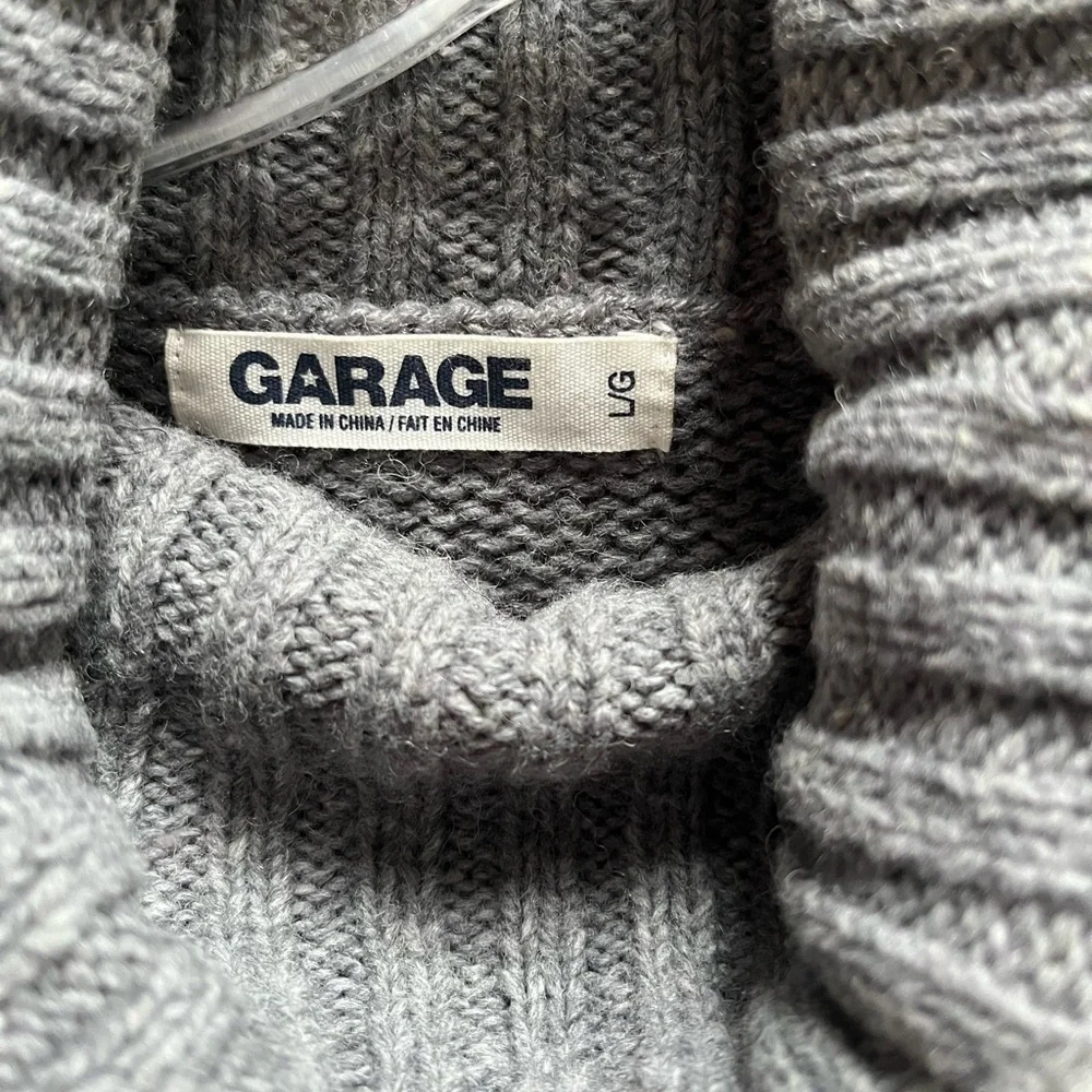 Garage Gray Turtleneck Sweater with Reindeer Design - Picture 4 of 5